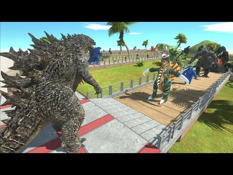 GODZILLA 2021 DESERT ISLAND DEATH RUN - Animal Revolt Battle Simulator