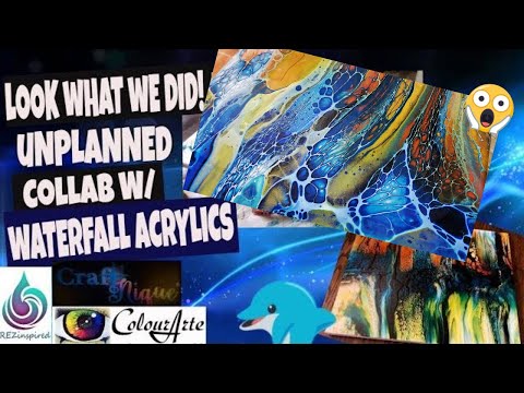 Psychic Collab Swipe Bloom Technique Waterfall Acrylics JENN NEIL   sheleeart technique  colourarte