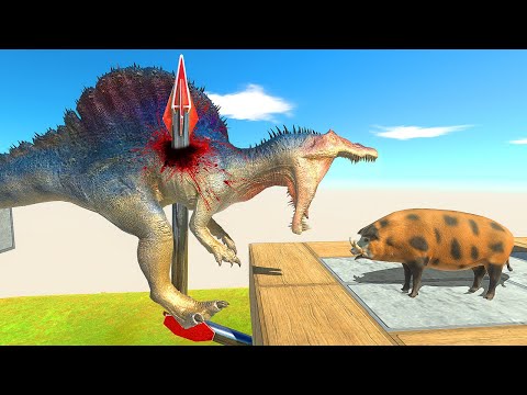 Steel Tentacle One Shot One Kill Eat Pig - Animal Revolt Battle Simulator