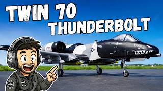 FMS Twin 70mm A-10 Thunderbolt and Beaver RC Plane Flight Day