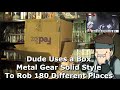 Dude Uses a Box Metal Gear Solid Style To Rob 180 Different Places