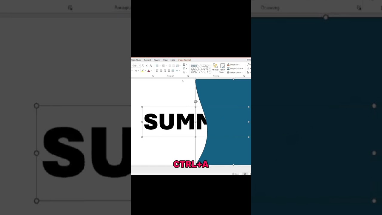 PowerPoint presentation with SUMMER FOR tutorial #ppt