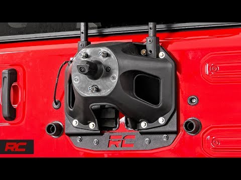 Jeep Wrangler JL Spare Tire Relocation Bracket by Rough Country