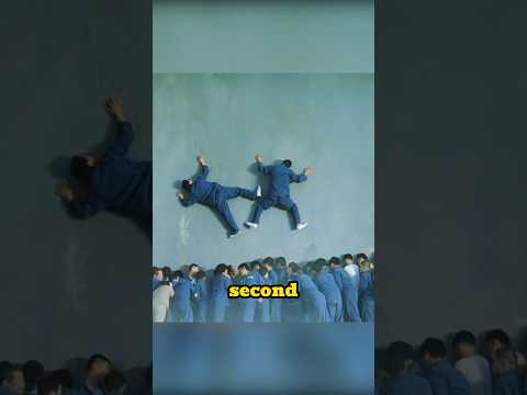 Fifty prisoners completed their escape from prison by crashing into the wall.