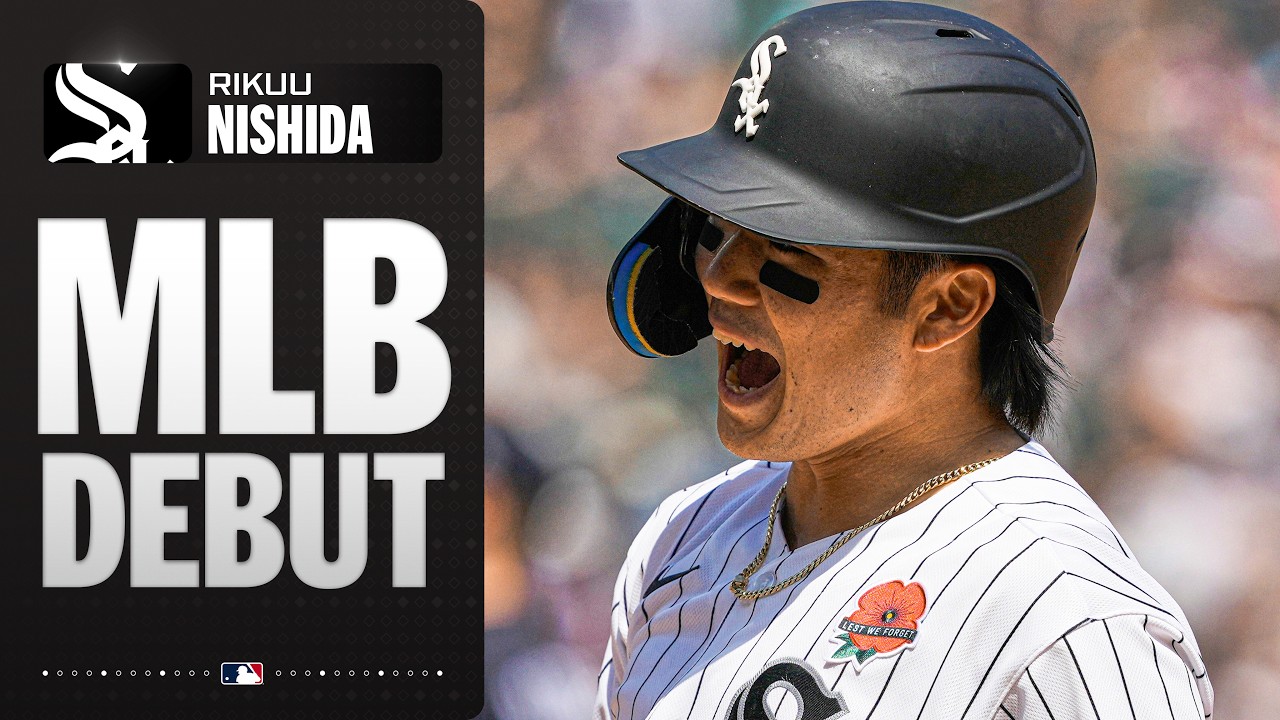Welcome to the show, Rikuu Nishida! (1st outfield assist & hit in first MLB game!) | MLB Highlights