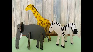 How to Make DIY Cardboard Animals (Step by step)