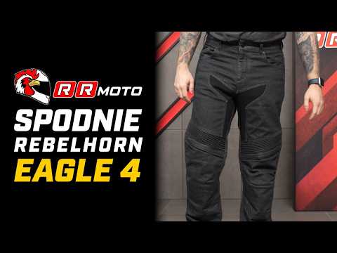 REBELHORN EAGLE 4 _ jeansy motocyklowe AAA | ochraniacze poziomu 2