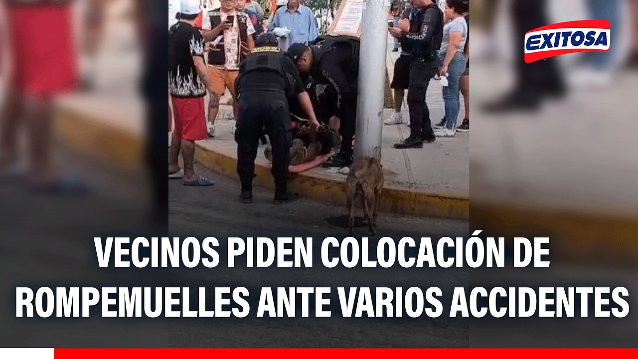 🔴🔵 Vecinos de Ventanilla piden colocación de rompemuelles ante múltiples accidentes