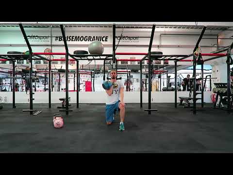 Kettlebell - Half kneeling press