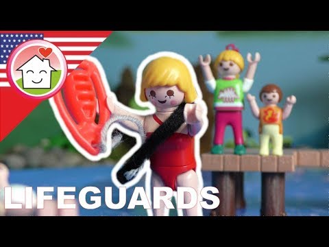 Playmobil film english The Lifeguard of Playmobil City - Hauser Family