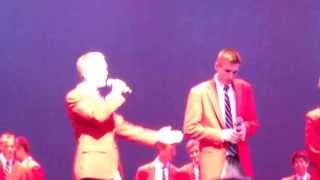 Luke with the UW MadHatters "Bright Lights Big City" and intro to senior song