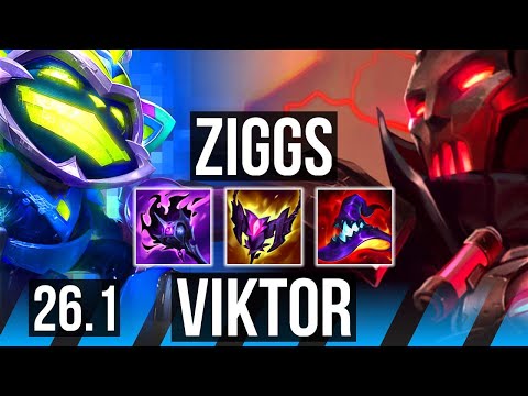 ZIGGS vs VIKTOR (MID) | Good KDA: 7/1/15 | NA Grandmaster | 26.1