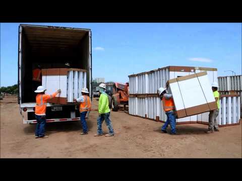 Unloading Fox Blocks Full Truckload
