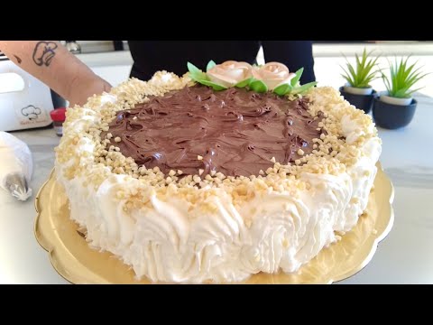 TORTA AL CIOCCOLATO E NUTELLA con PAN DI SPAGNA al CACAO la mia TORTA DEL CUORE ♥️