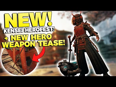 *NEW* Kensei AURA FARM Finisher! + NEW HERO WEAPON TEASE | For Honor