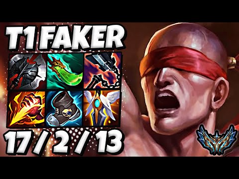 T1 Faker Lee Sin vs Karthus [ Jungle ] Korea Challenger Patch 13.18 ✅