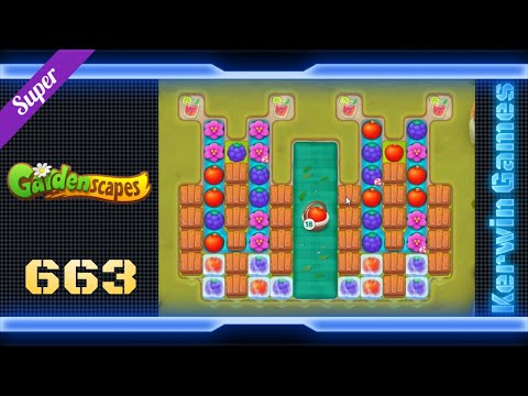 Gardenscapes Level 663 - Super Hard Level - No Boosters Gameplay