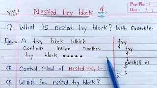 nested try block in java | Learn Coding