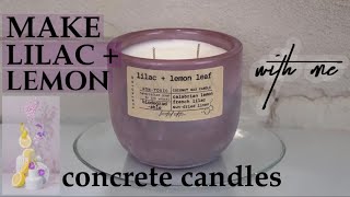 🍋Make Lilac + Lemon Leaf Candles with me | *bestseller*