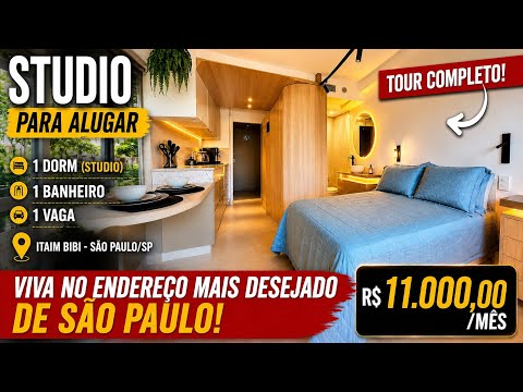 Vídeo do imóvel — Studio mobiliado no Itaim - Sofisticação, Conforto e Localização Privilegiada