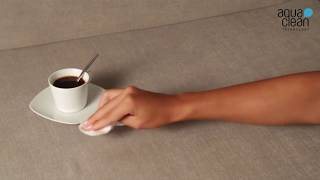 How to clean a coffee stain from your sofa upholstery using Aquaclean Technology®