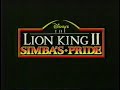 The Lion King 2 Simba S Pride Vhs Commercial 1998