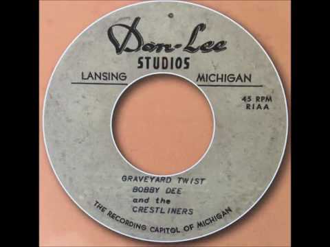 Bobby Dee & the Crestliners "Graveyard Twist" - rare '60s acetate - Don Lee Records (Lansing MI)