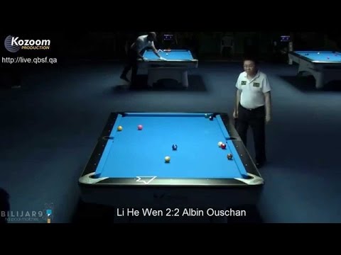 Li HE WEN vs Albin OUSCHAN - QF 2014 World 9-ball Championship