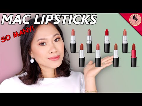 8 SHADES OF MAC LIPSTICKS YOU SHOULD TRY! Ruby woo, Mocha,Whirl,Taupe,and more..