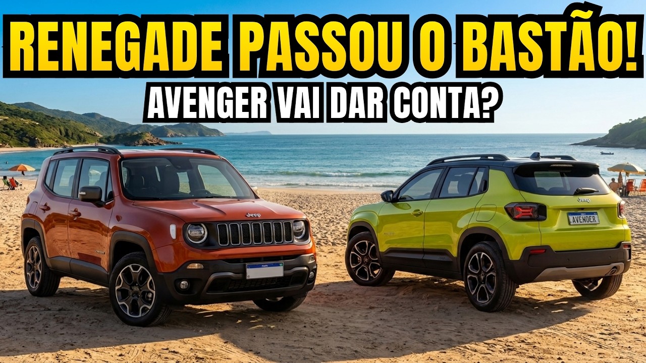 JEEP RENEGADE PASSOU O BASTÃO PARA O AVENGER COMO CARRO DE ENTRADA!!!
