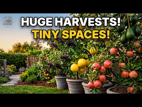 5 High Yield Dwarf Fruit Trees For HUGE Harvests BIG FRUIT SMALL YARD