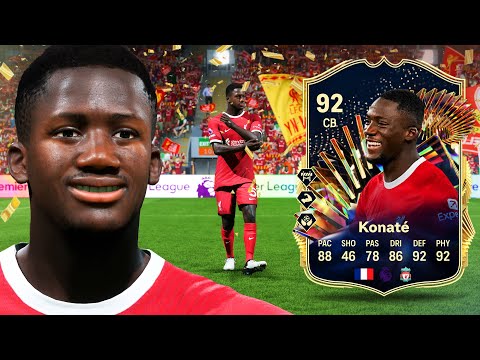 92 TOTS SBC Konate.. Have EA just dropped a TOP 5 CB?! 💪 FC 24 Player Review