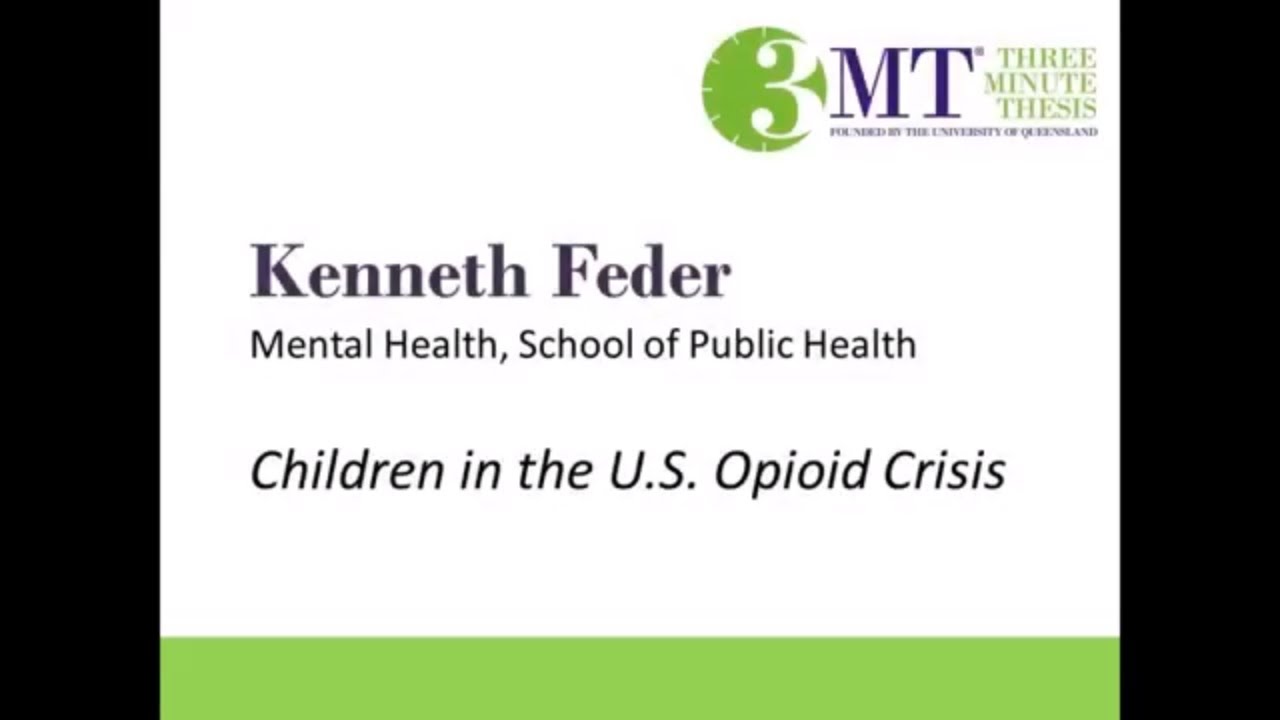 2018 Three Minute Thesis Finalist | Kenneth Feder