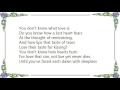 George Cables - You Don't Know What Love Is Live Lyrics