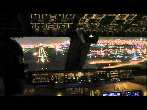 747-400 Goes Around on Very Short Final! (Miami)