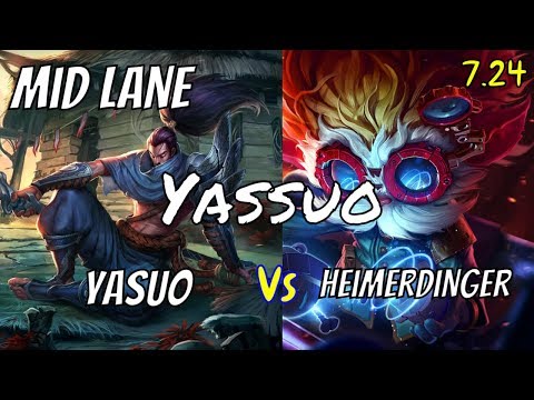 YASSUO Yasuo vs Heimerdinger Mid Stream Gameplay Season 8