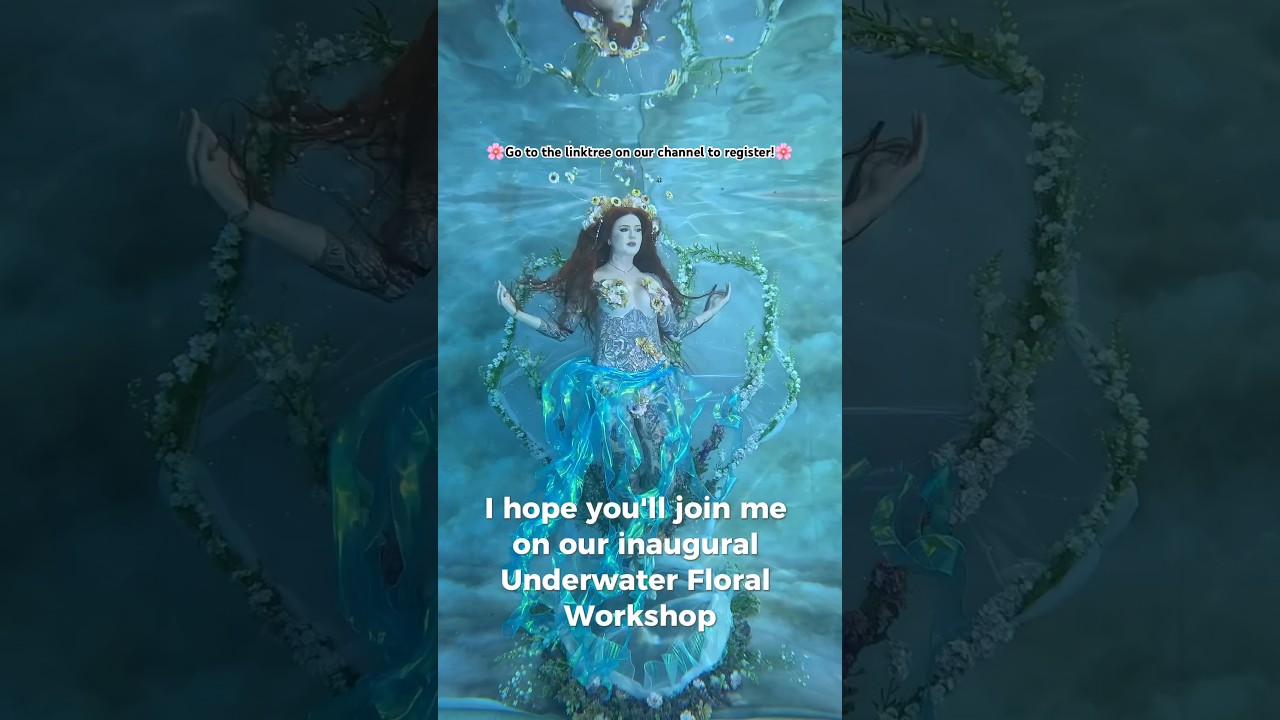 Register for our Underwater Floral Workshop at our Linktree or website #fyp #floralworkshop #florist