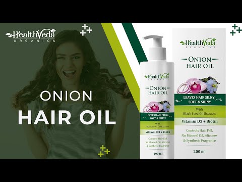 Health Veda Organics Onion Hair Oil for Hair Growth & Hair Fall Control (200 ML)