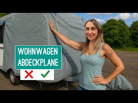 So what now? Caravan cover, yes or no? 🤔 Unboxing test and camping check of our protective cover