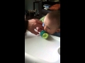 Dylan 5 5 Months Eats Using His Baby Safe Feeder