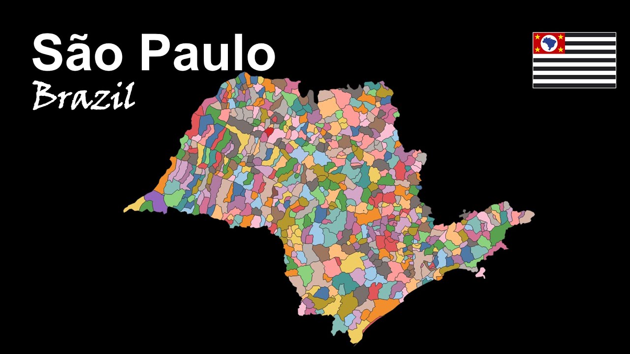 São Paulo, Brazil: All the 645 Municipalities - São Paulo, Brazil: Todos os 645 Municípios