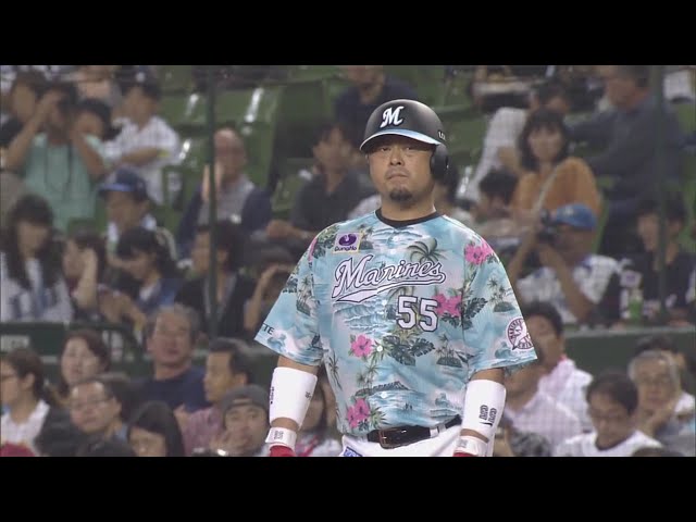 【5回表】マリーンズ・細川 2年ぶりのヒットはうれしい移籍後初ヒット!! 2019/7/16 L-M