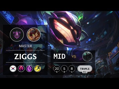 Ziggs Mid vs Mordekaiser - KR Master Patch 9.19