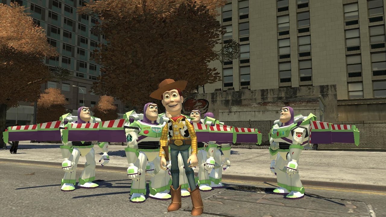 Watch Woody From Toy Story Sling Hadoukens Around Liberty City