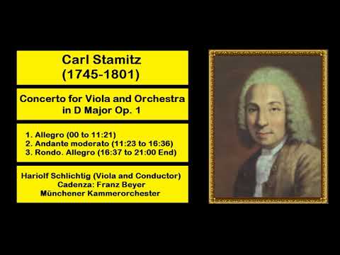 Carl Stamitz (1745-1801) - Concerto for Viola and Orchestra in D Major Op. 1