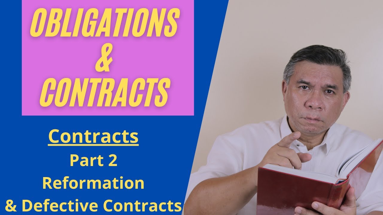 Obligations and Contracts. Contracts explained by a law school dean
