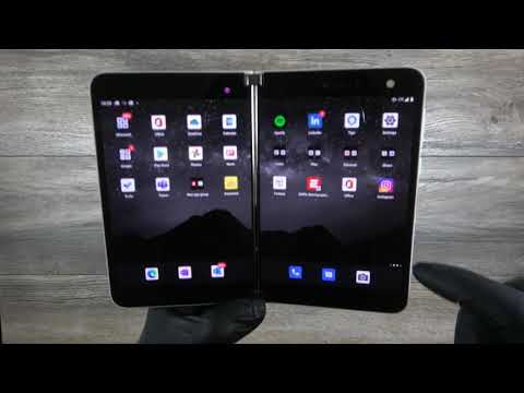 Microsoft Surface Duo | Dual Screen Device/Smart Phone | Basic voiceless Unboxing + brief demo