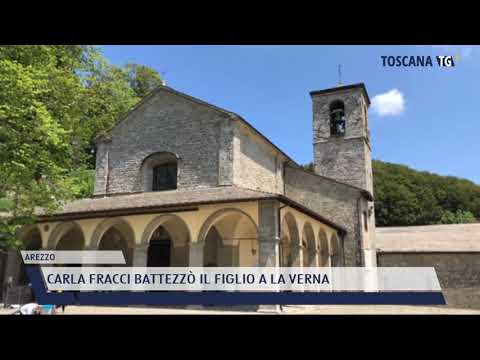 2021-05-31 AREZZO - CARLA FRACCI BATTEZZÒ IL FIGLIO A LA VERNA