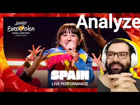 Architect Reacts to Junior Eurovision 2024 Spain 🇪🇸 (Chloe DelaRosa- como lola ) Live Performance
