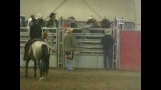 David Cleveland on Lori Darlin at the MHSRA Rodeo at the Majestic on 3-24-13